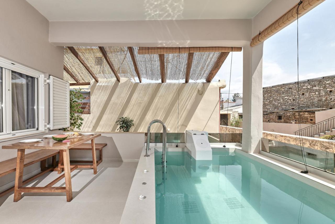 2 Bedroom Villa With Heated Swimming Pool-Spa Whirlpool-Bbq! Melidhónion المظهر الخارجي الصورة